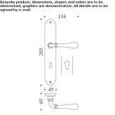 Cromall® door knob with opening limiter Theillay