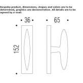 DK Cromall® window handle on a rosette Theillay