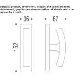 Cromall® handle on the backplate Theillay