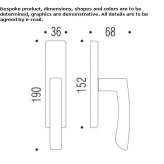 DK Cromall® window handle on a rosette Theillay