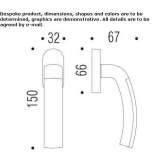 Cromall® handle on rosette Theillay