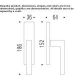 Cromall® handle on rosette Theillay