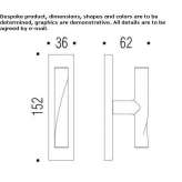 Cromall® handle on rosette Theillay