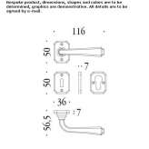 DK brass window handle on a rosette Congaz