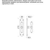 Brass handle for sliding windows Congaz