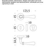 DK brass window handle on a rosette Congaz