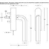 Door handle with PVD finish Saladas