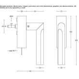 Handle with PVD rosette Saladas