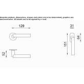 Window handle with lock and bronze finish Saladas