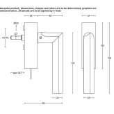 Stainless steel window handle with lock Saladas