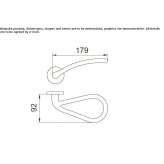 Stainless steel window handle with lock Saladas