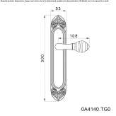 Handle for a window that opens outwards Koper