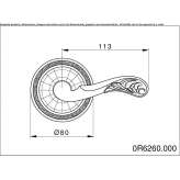 Crystal door handle Trinita