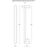 Stainless steel handle on the back plate Dikbiyik