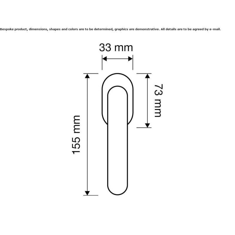 Brass handle in a classic style Soissons Brass handle in a classic style Soissons