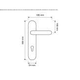 DK window handle on the rear plate Jezow
