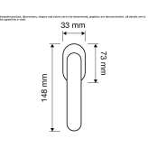 Stainless steel pulling handle Tasagil