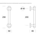 Brass pull handle Fomento