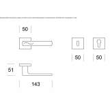 Stainless steel door knob Demirci