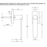 DK window handle with a lock on the rosette Myhove