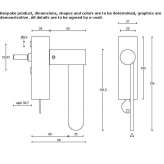 DK brass window handle on a rosette Cheto