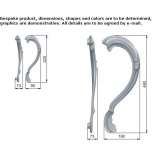 DK window handle made of stainless steel Prusice