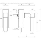 DK window handle with SmartBlock anti-burglary system Cedar