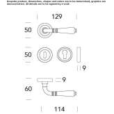 DK window handle on a rosette Dobrna