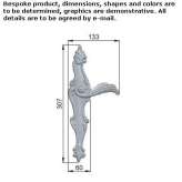 DK stainless steel window handle with lock Dikbiyik