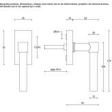 DK window handle with SmartBlock anti-burglary system Mackinaw