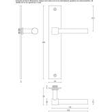 Stainless steel and Cremone wood lock Cesvaine