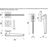 Classic brass window handle Fene