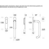 DK window handle with SmartBlock anti-burglary system Pisogne