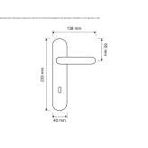 Aluminum handle Siuna