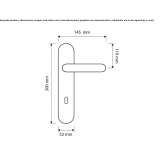 DK gear lock made of stainless steel Prusice