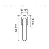 Brass pull handle Pians
