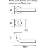 Bronze window handle on the back plate Anthiro