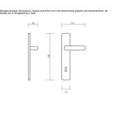 Classic style door handle Pleaux