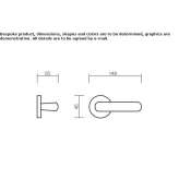 Bronze handle for sliding windows Mamolar