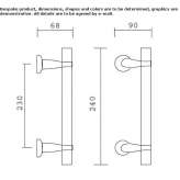 DK brass window handle on a rosette Esporles