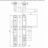 Iron window handle with lock Anthiro