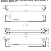 Bronze window handle with lock on the back plate Anthiro