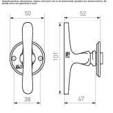 Iron door handle Anthiro