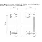 Bronze handle for sliding windows Mamolar