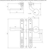 Classic style door handle Bocki