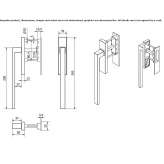 Iron exterior door handle Anthiro