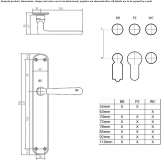 Brass pull handle Esporles