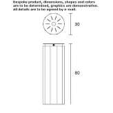 Extendable cylindrical post with base plate Cadrete