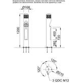 Metal bicycle stand Sorgues