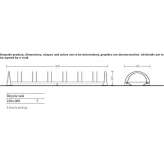 Round picnic table with integrated benches Muzo